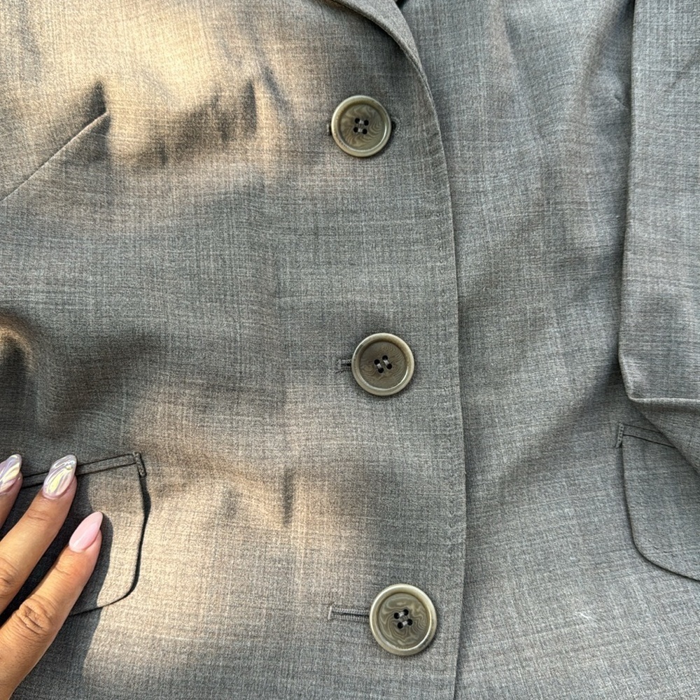 Leon Max Limited Edition Heather Brown Wool-Blend Blazer - Size 10 & Pants Sz 8 - Picture 6 of 11